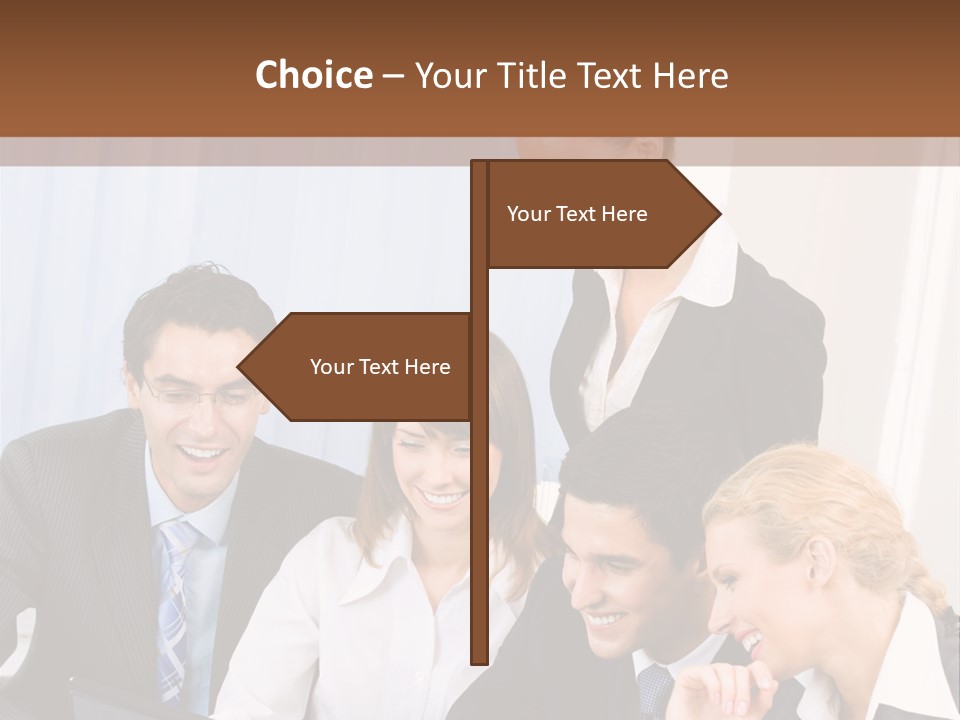 Teamwork Businessman Presentation PowerPoint Template