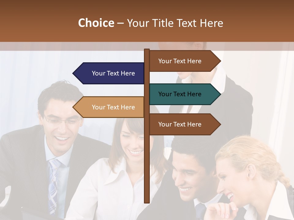 Teamwork Businessman Presentation PowerPoint Template
