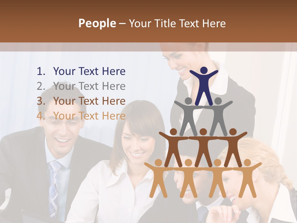 Teamwork Businessman Presentation PowerPoint Template