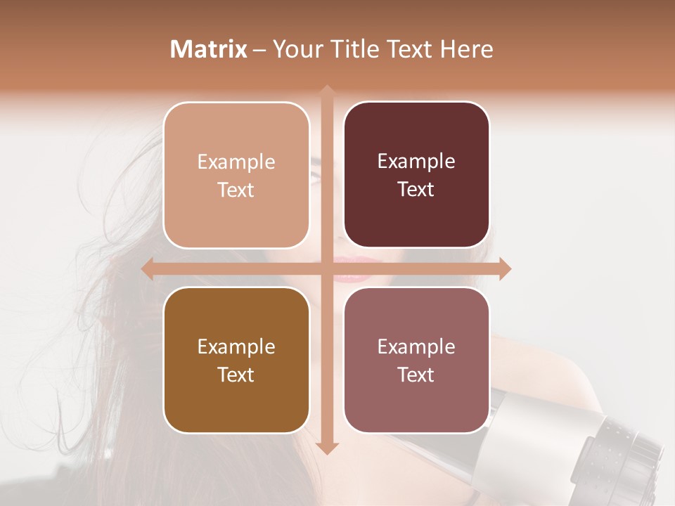 Hands Long Hairdresser PowerPoint Template