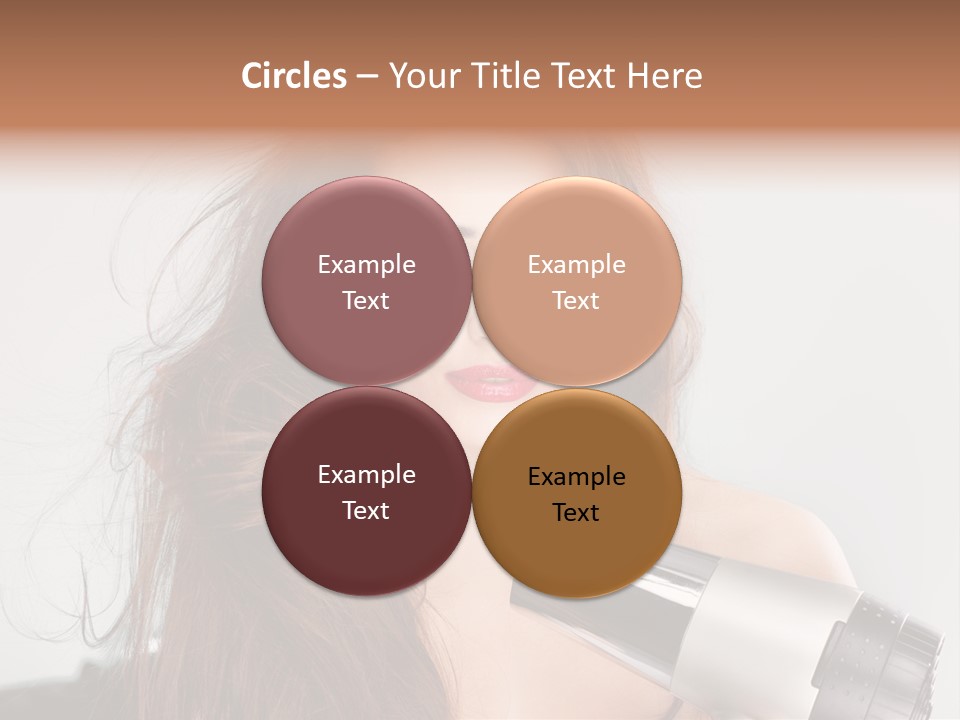 Hands Long Hairdresser PowerPoint Template