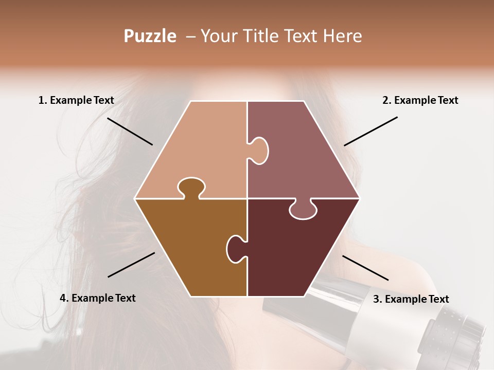 Hands Long Hairdresser PowerPoint Template