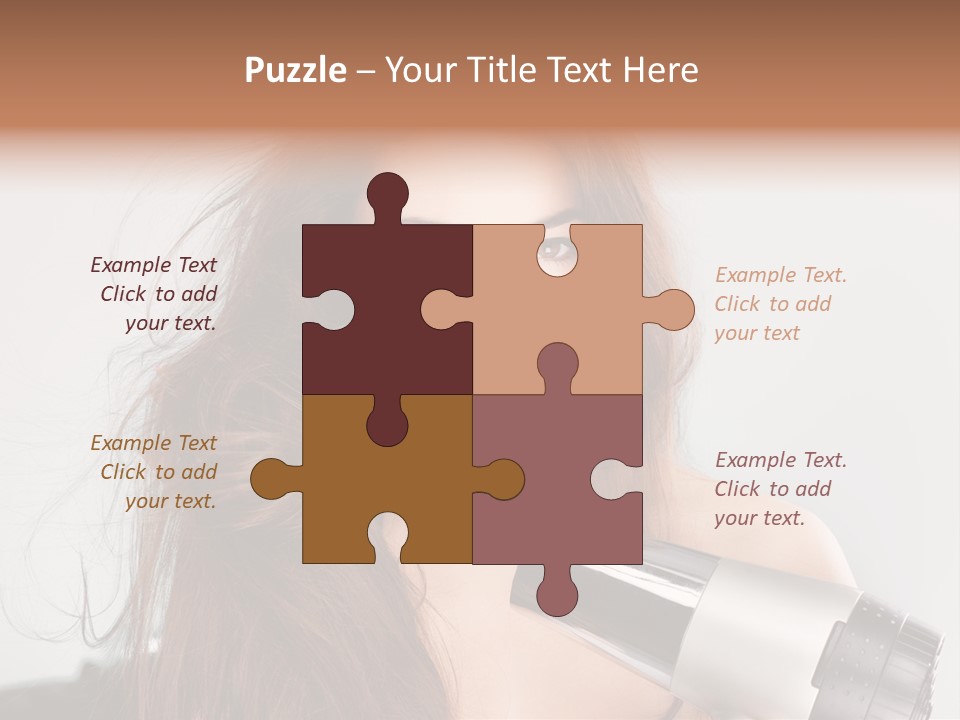 Hands Long Hairdresser PowerPoint Template