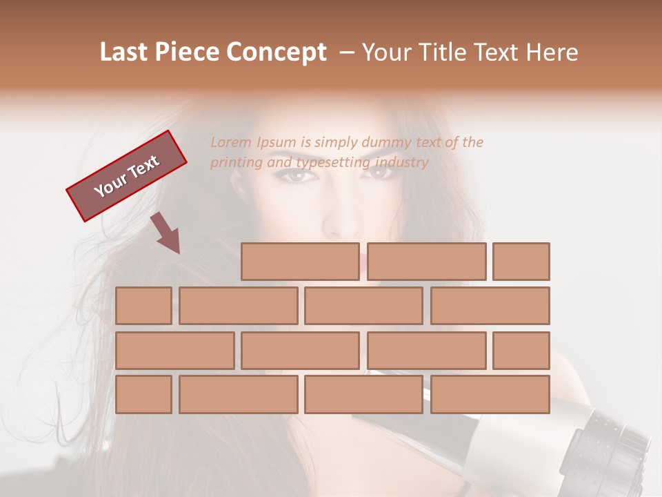 Hands Long Hairdresser PowerPoint Template