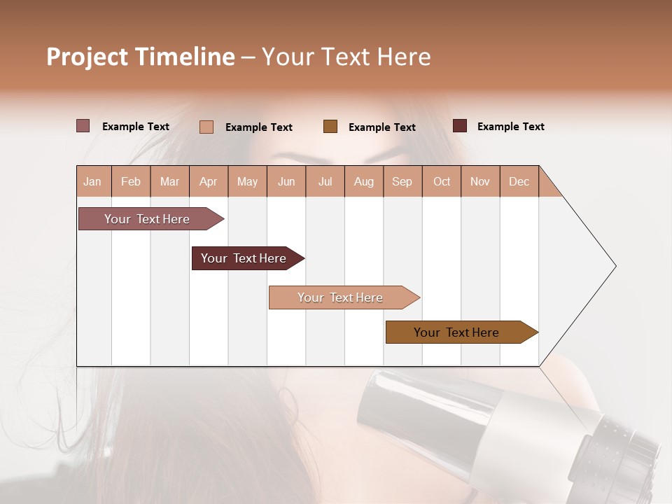 Hands Long Hairdresser PowerPoint Template