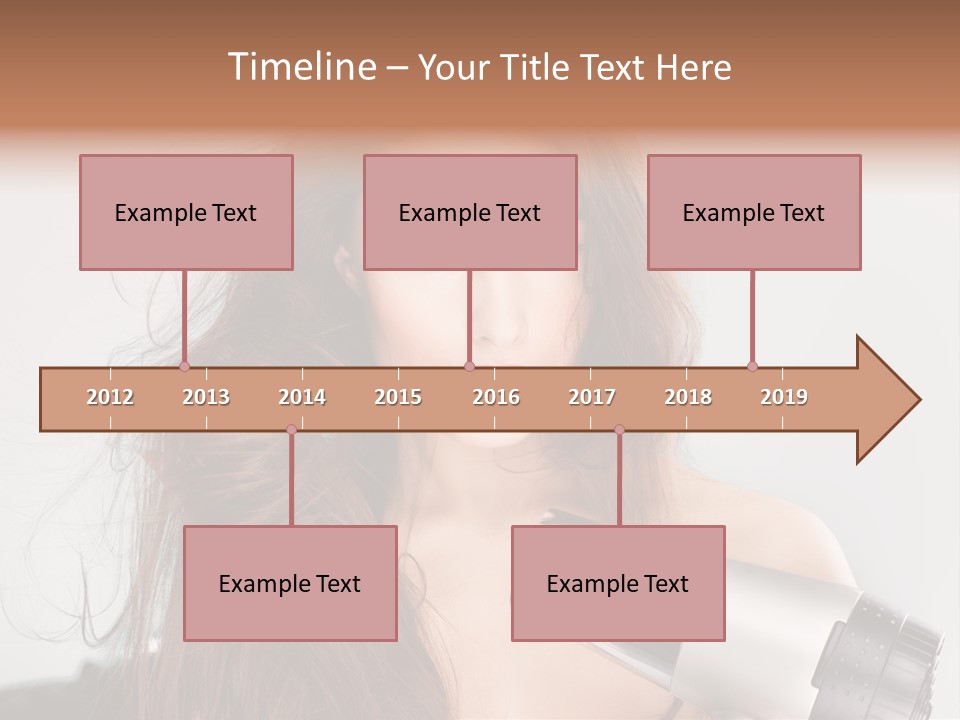 Hands Long Hairdresser PowerPoint Template