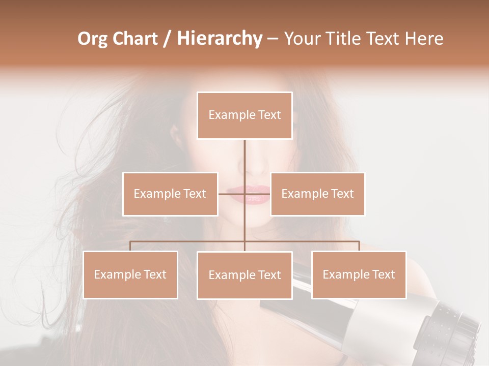 Hands Long Hairdresser PowerPoint Template