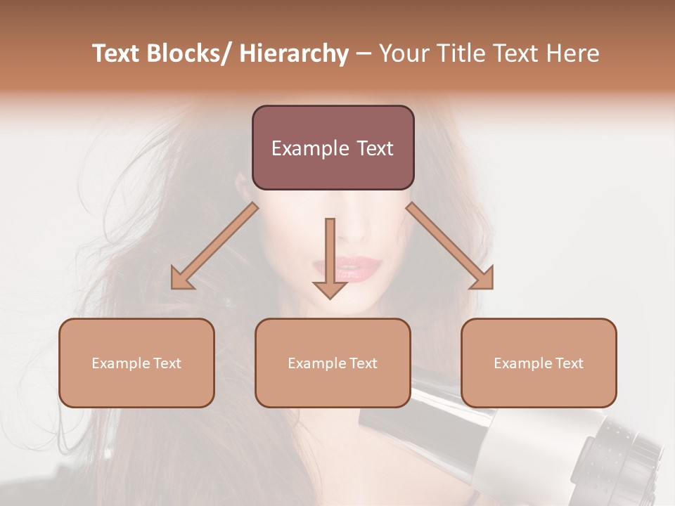 Hands Long Hairdresser PowerPoint Template