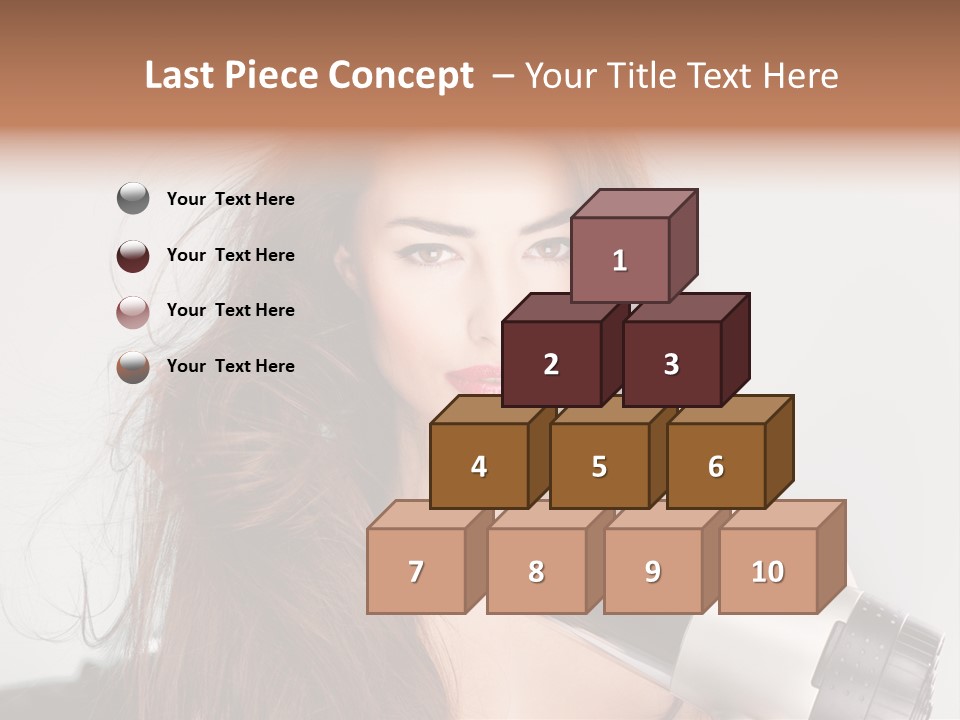 Hands Long Hairdresser PowerPoint Template