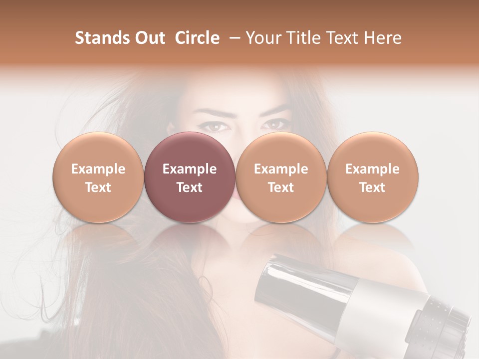 Hands Long Hairdresser PowerPoint Template