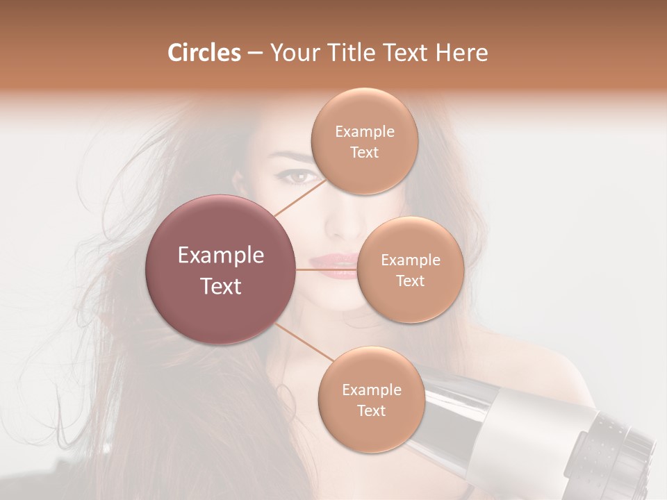 Hands Long Hairdresser PowerPoint Template