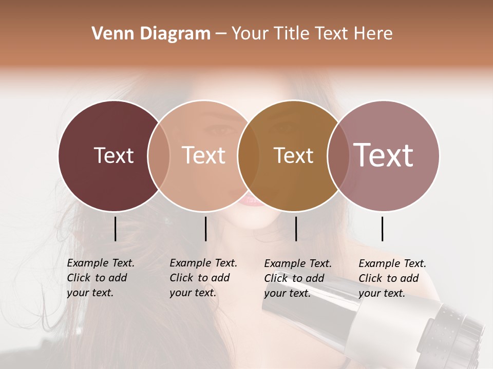 Hands Long Hairdresser PowerPoint Template