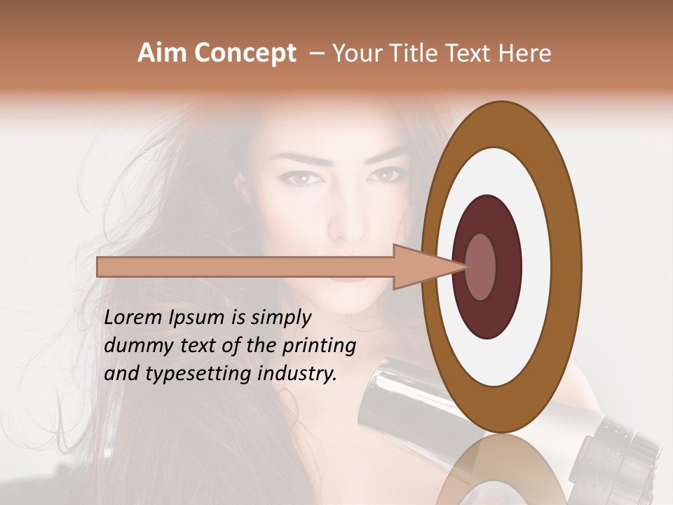 Hands Long Hairdresser PowerPoint Template