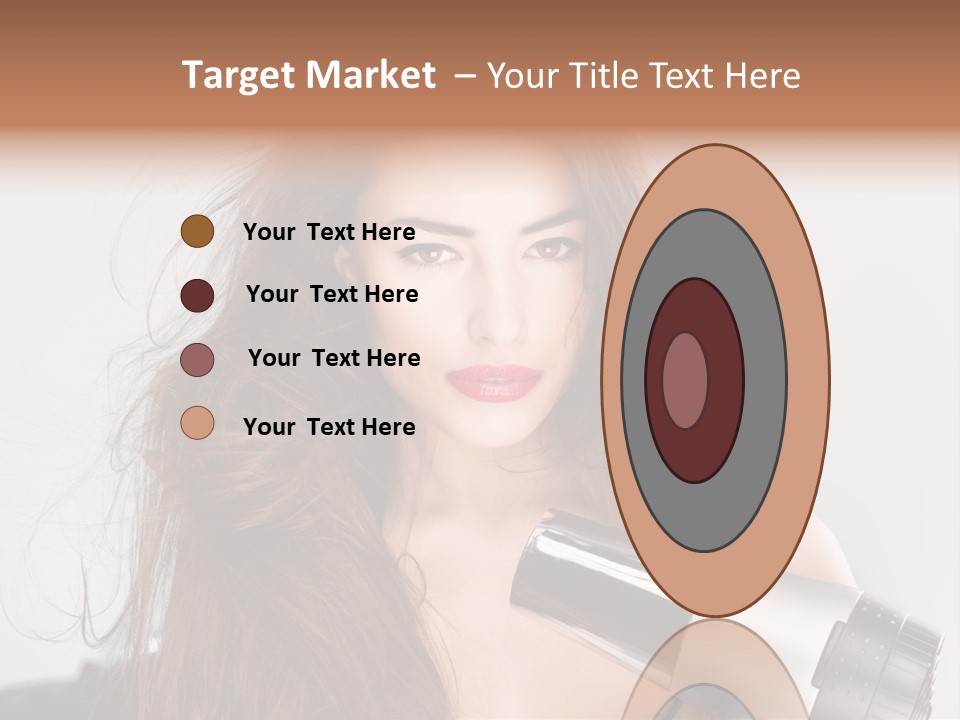 Hands Long Hairdresser PowerPoint Template