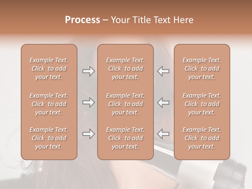 Hands Long Hairdresser PowerPoint Template