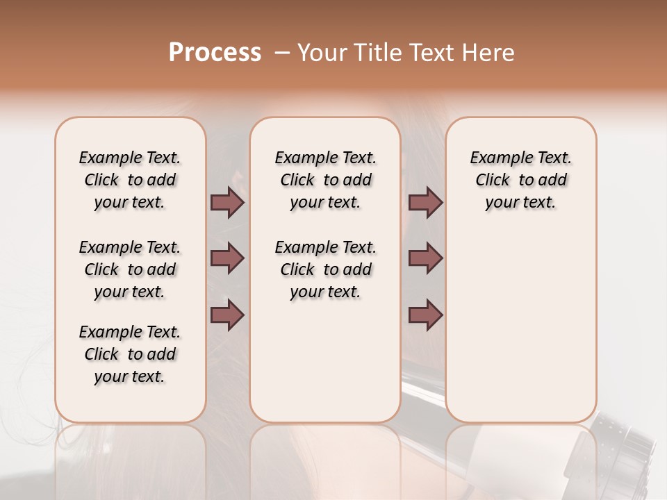 Hands Long Hairdresser PowerPoint Template