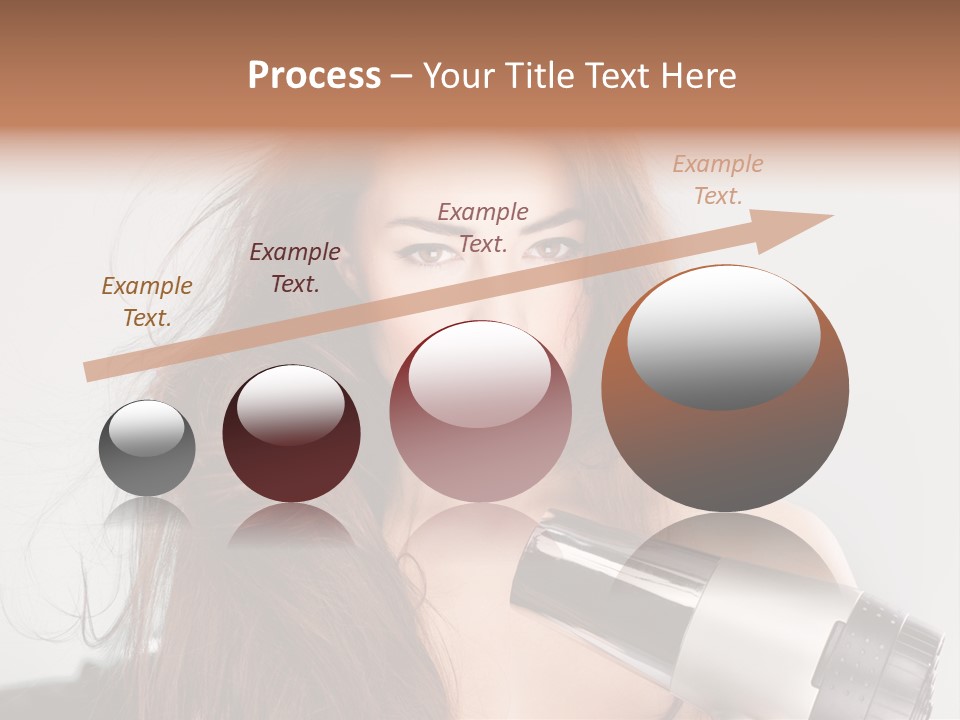 Hands Long Hairdresser PowerPoint Template