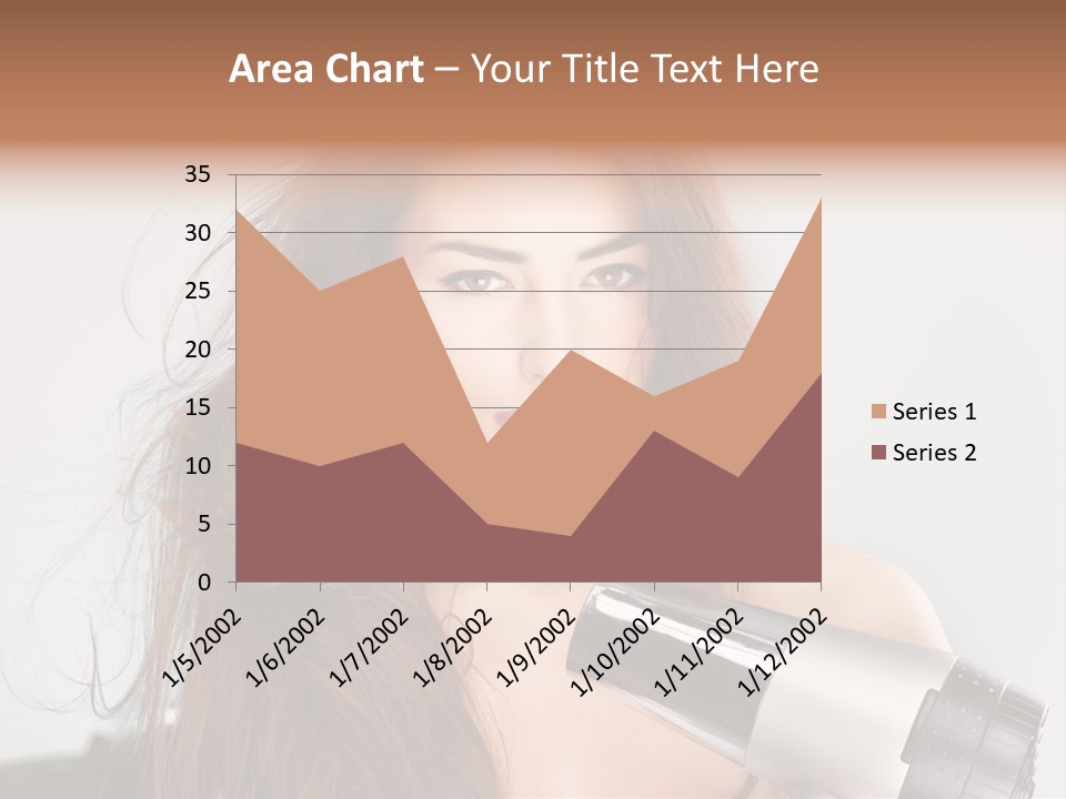 Hands Long Hairdresser PowerPoint Template