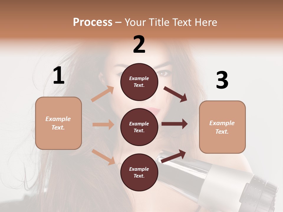 Hands Long Hairdresser PowerPoint Template