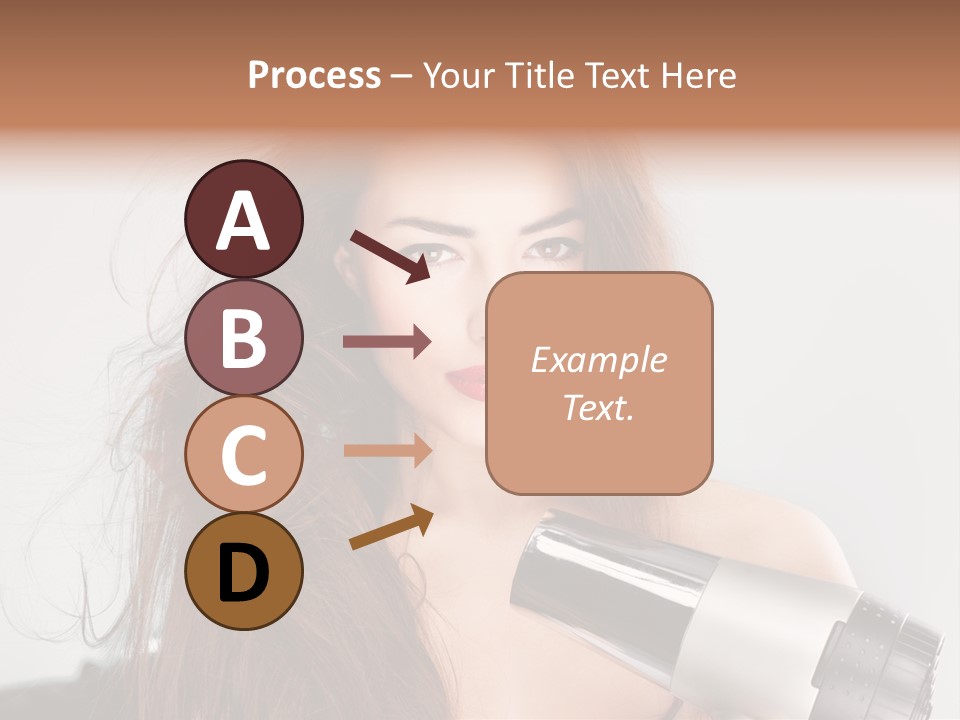 Hands Long Hairdresser PowerPoint Template