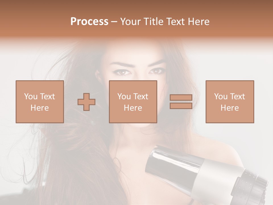 Hands Long Hairdresser PowerPoint Template