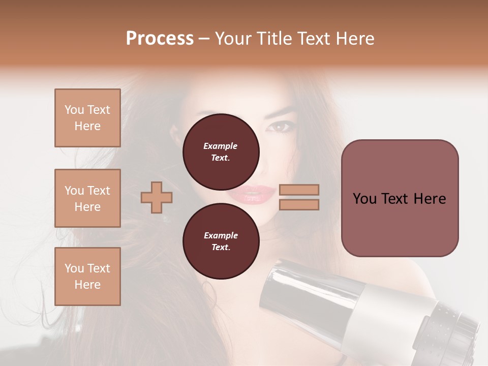Hands Long Hairdresser PowerPoint Template