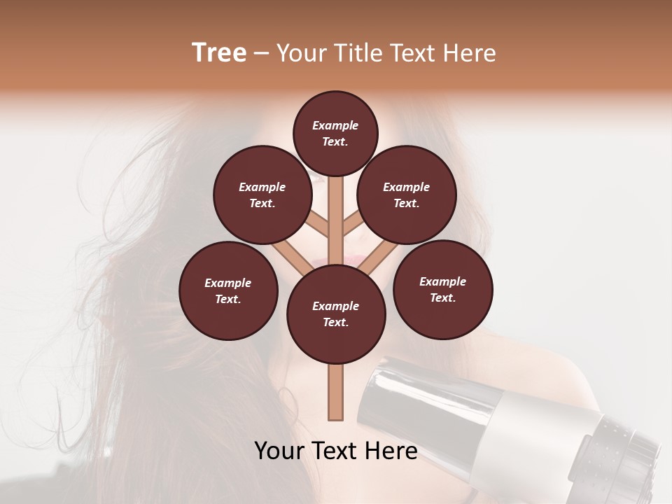 Hands Long Hairdresser PowerPoint Template