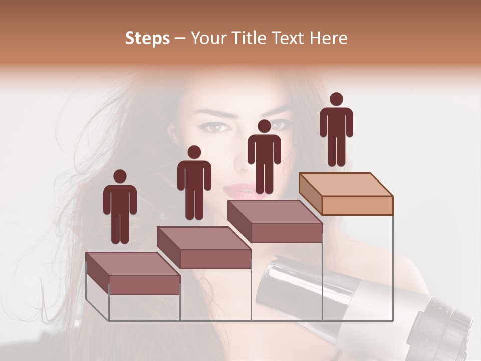 Hands Long Hairdresser PowerPoint Template