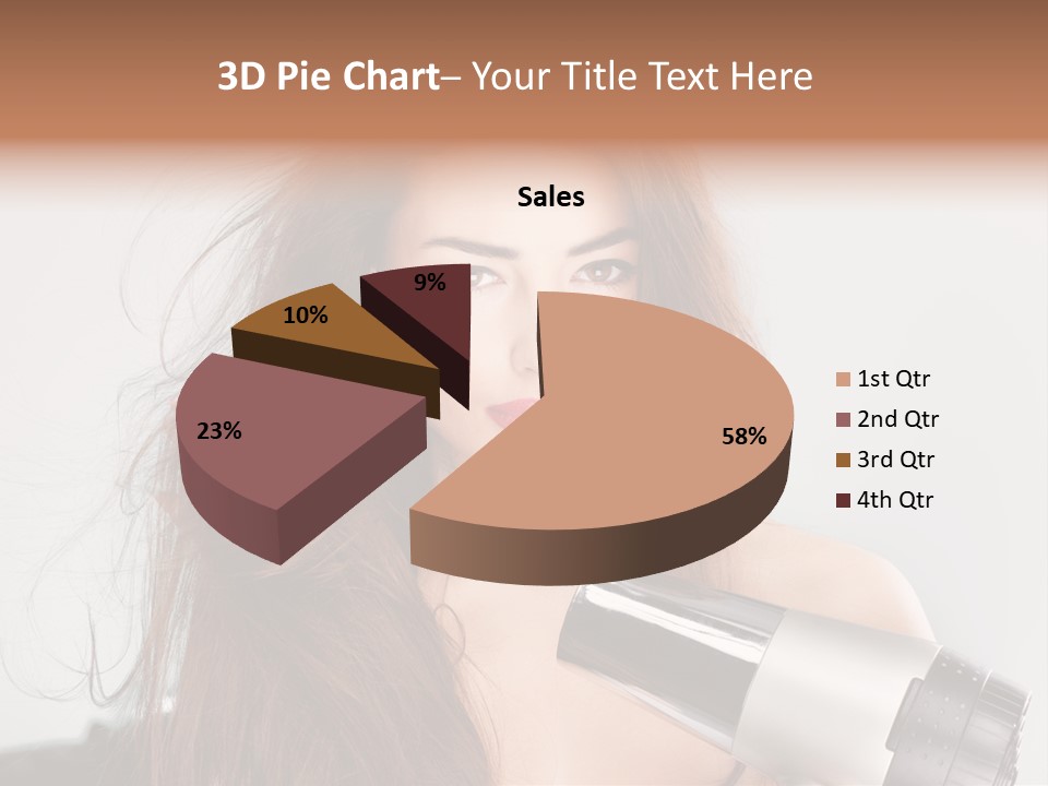 Hands Long Hairdresser PowerPoint Template