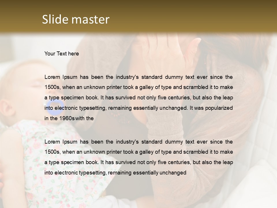 Mama House Interior PowerPoint Template