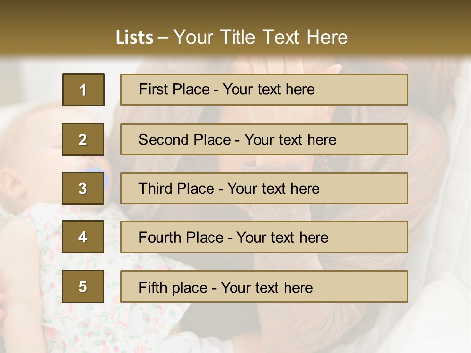 Mama House Interior PowerPoint Template