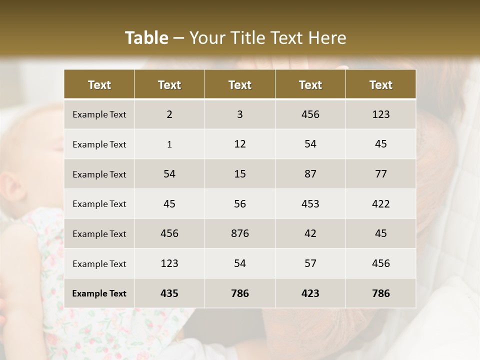 Mama House Interior PowerPoint Template