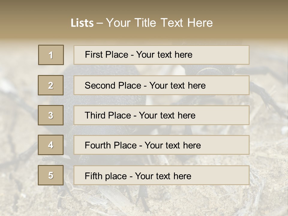 Wildlife Closeup Imago PowerPoint Template