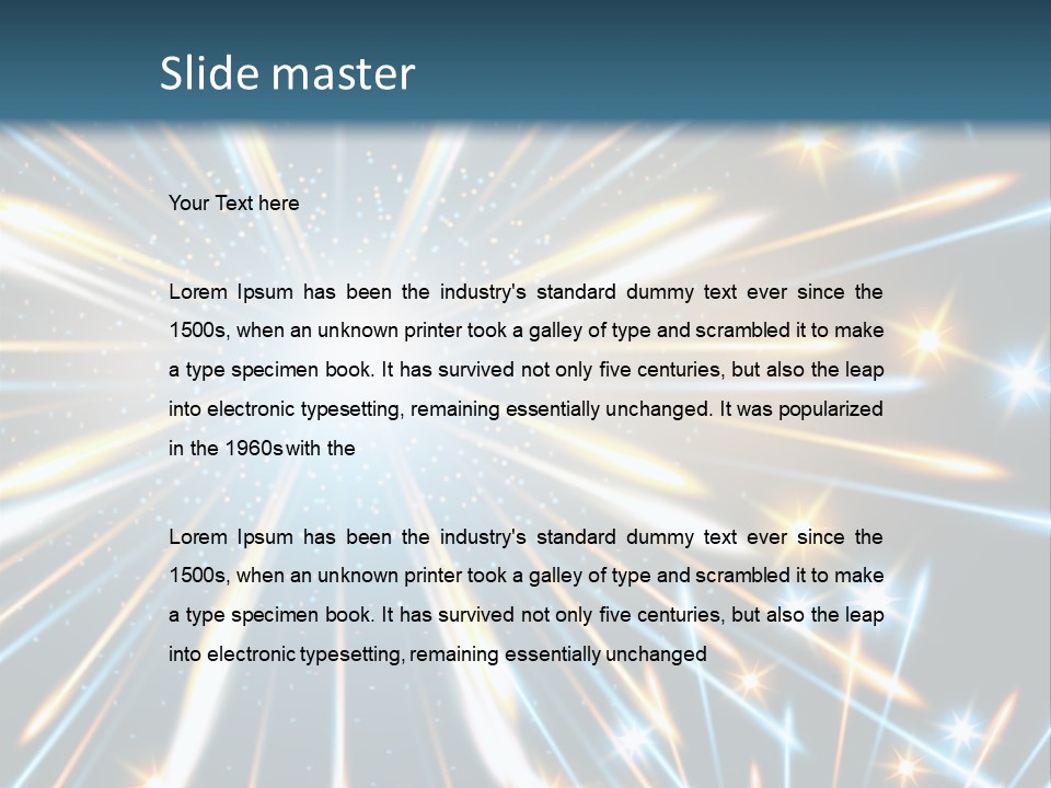 Illustration Light Rave PowerPoint Template