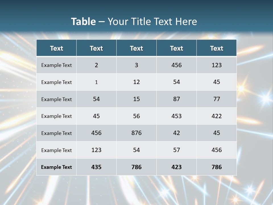 Illustration Light Rave PowerPoint Template