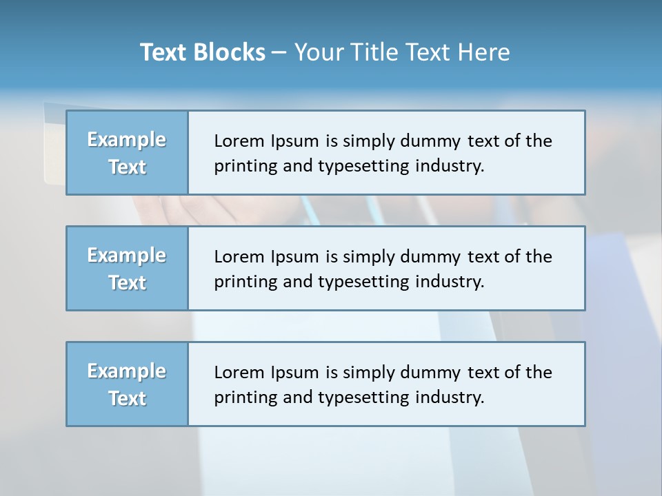 A Woman's Hand Holding A Credit Card And Shopping Bags PowerPoint Template