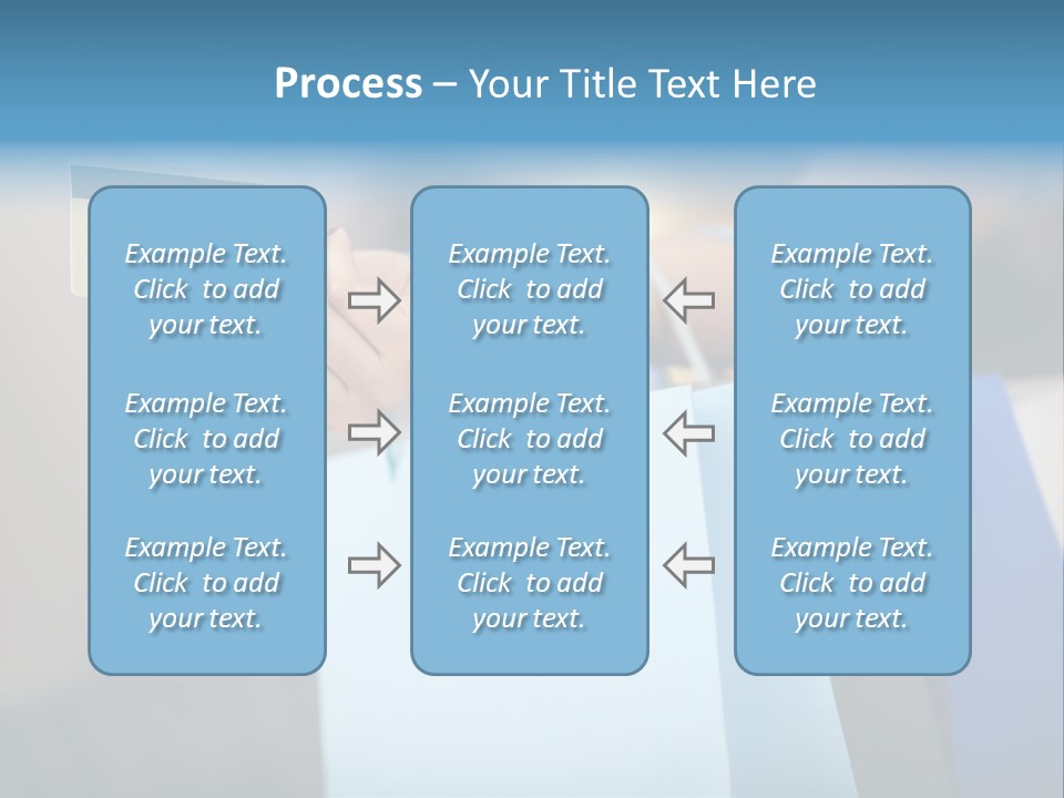 A Woman's Hand Holding A Credit Card And Shopping Bags PowerPoint Template