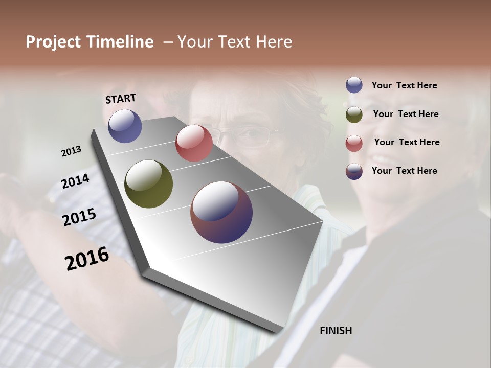 Happy Girl Adults PowerPoint Template