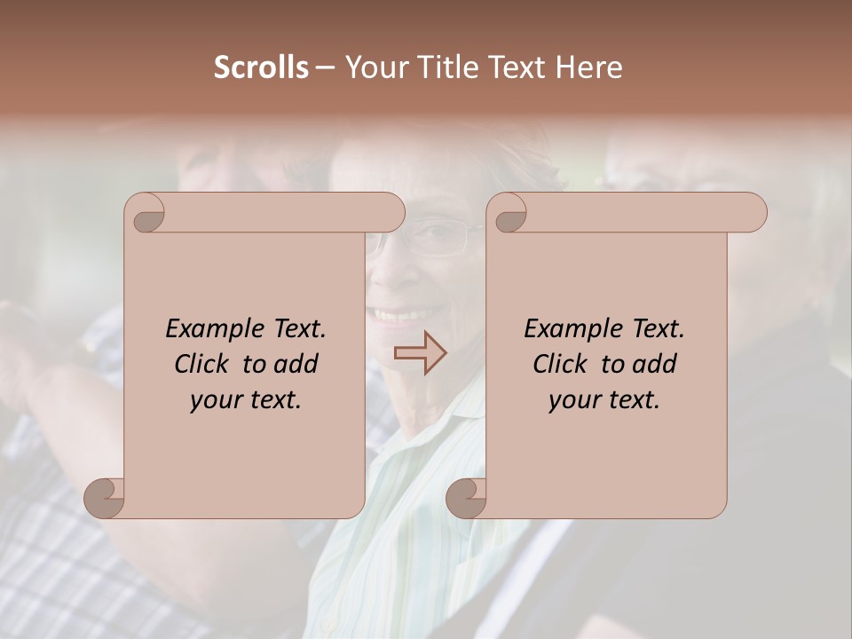 Happy Girl Adults PowerPoint Template