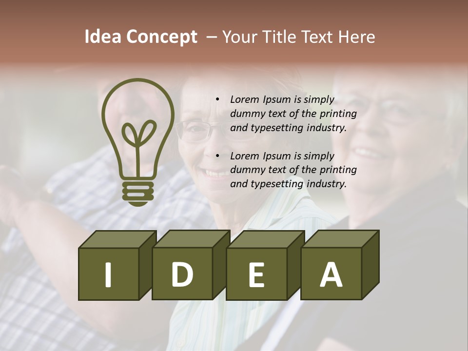 Happy Girl Adults PowerPoint Template