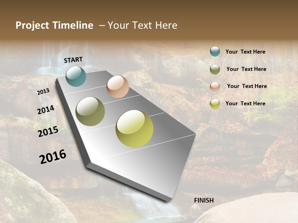 Flow Clean Ukrainian PowerPoint Template