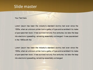 Golden Globe Statue Actress Arrivals PowerPoint Template