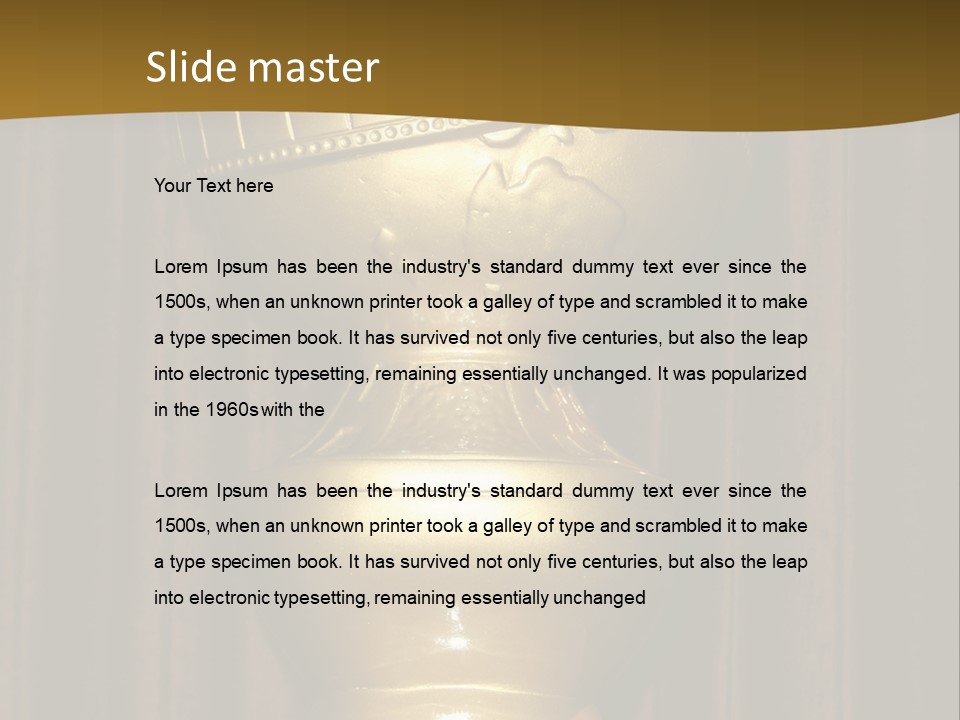 Golden Globe Statue Actress Arrivals PowerPoint Template