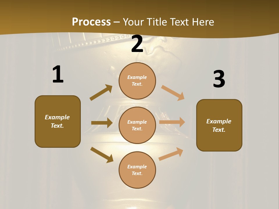 Golden Globe Statue Actress Arrivals PowerPoint Template