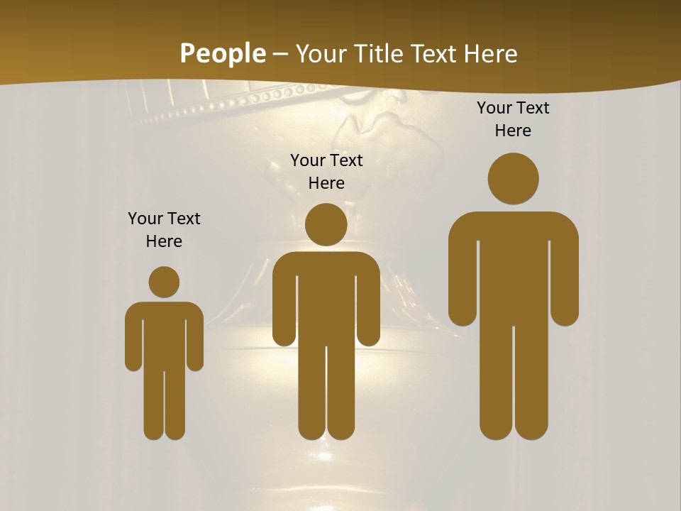 Golden Globe Statue Actress Arrivals PowerPoint Template