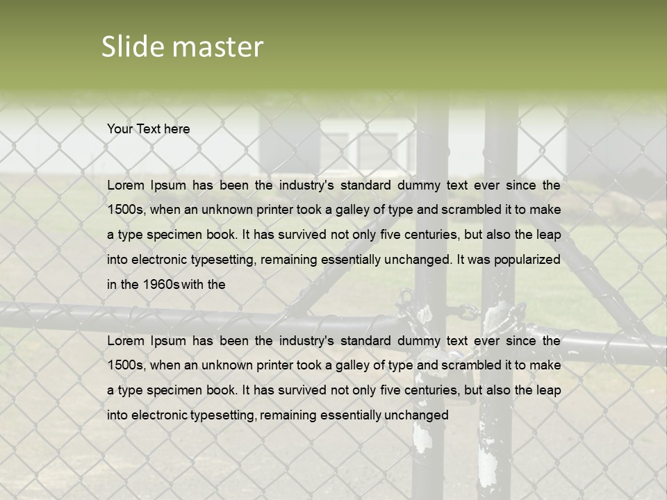 Facility Storehouse Private PowerPoint Template