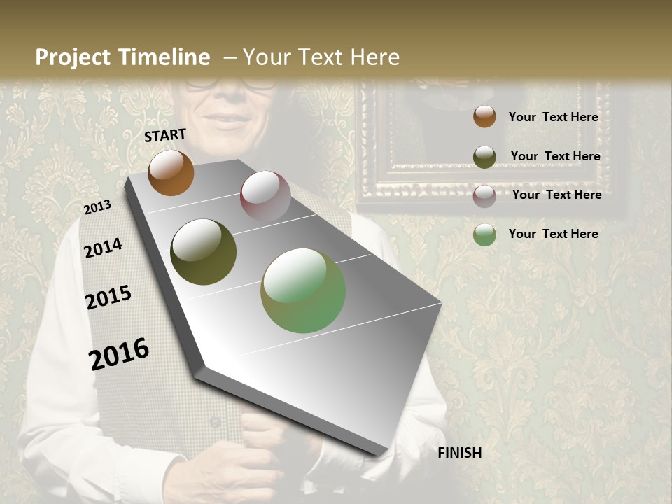 Wallpaper Ship Illustration PowerPoint Template