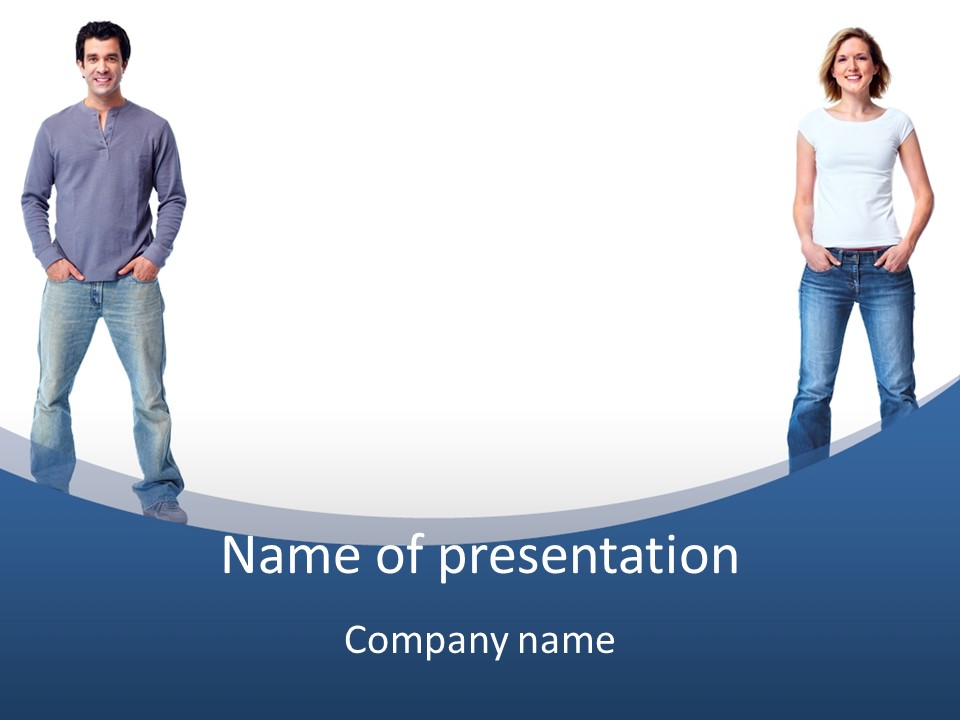 Jeans Student  PowerPoint Template