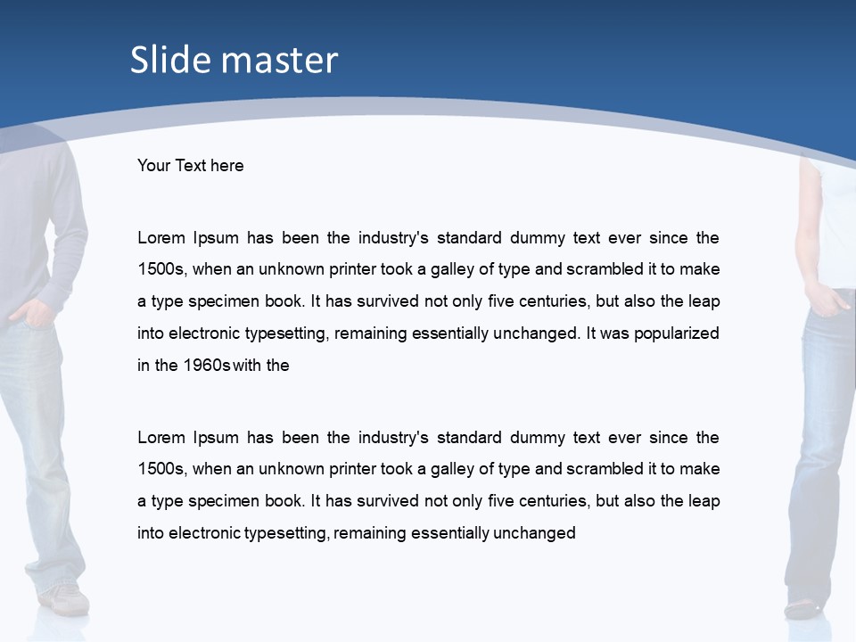 Jeans Student  PowerPoint Template