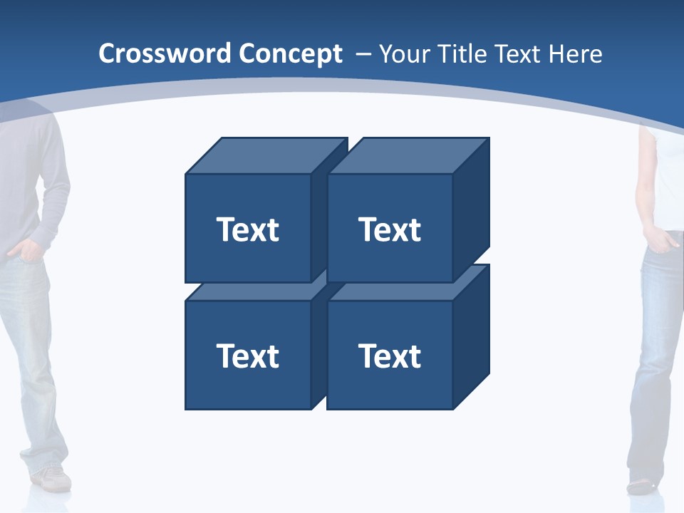 Jeans Student  PowerPoint Template